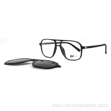Ultem Clip On Eyeglasses Frame Polarized Sunglasses